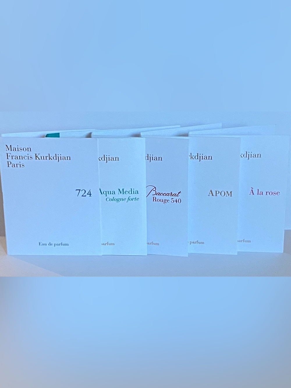 Maison Francis Kurkdjian Samples